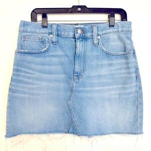 Madewell Denim Distressed Mini Skirt Size 29